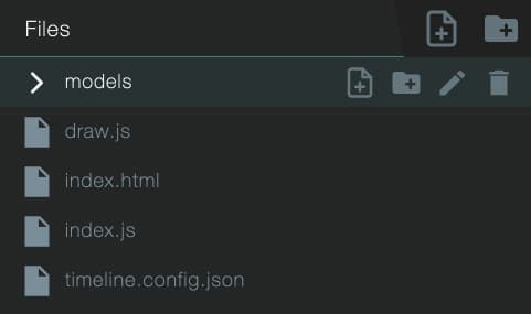 Screenshot of the file browser
